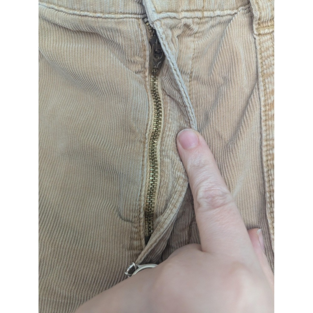 American Eagle Pants Womens 8 Beige Jogger Cargo Corduroy Elastic‎ Y2K Baggy - Picture 3 of 13